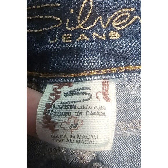 Silver Jeans Women's 28x33 Suki Bootcut Denim Western Glove Works Distressed - Picture 4 of 16